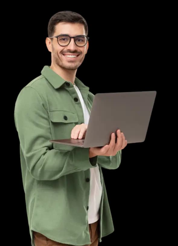Person with laptop